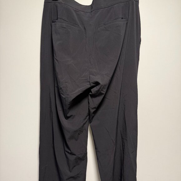 Athleta Tribeca Black Wide Leg Crop Pants 6 Tall - Picture 7 of 9